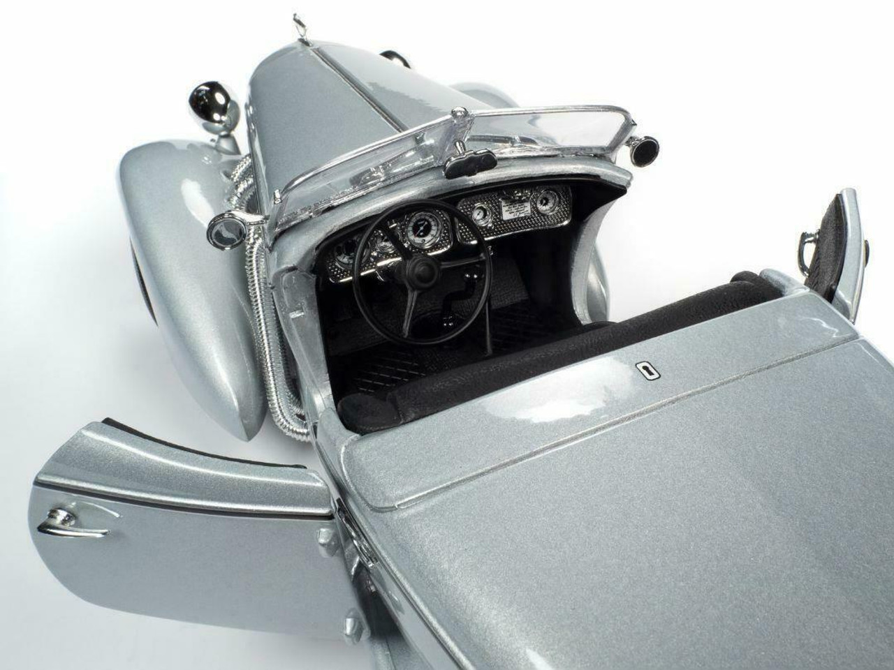 1/18 Auto World 1935 Auburn 851 Speedster Haze Gray Diecast Car