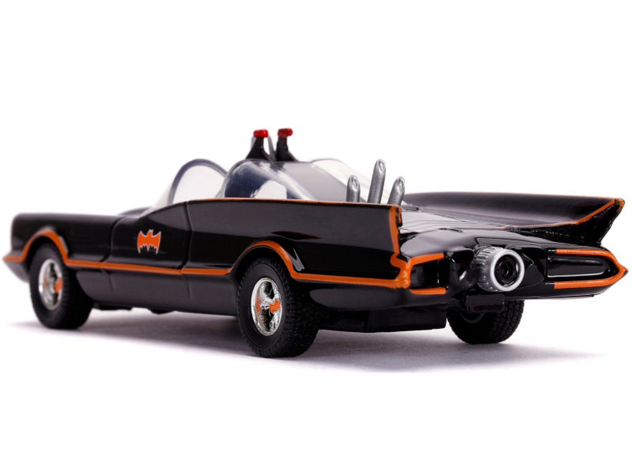 1966 Batmobile with Diecast Batman Figurine "Batman" (1966-1968) Classic TV Series "DC Comics" "Hollywood Rides" Series 1/32 Diecast Model Car by Jada