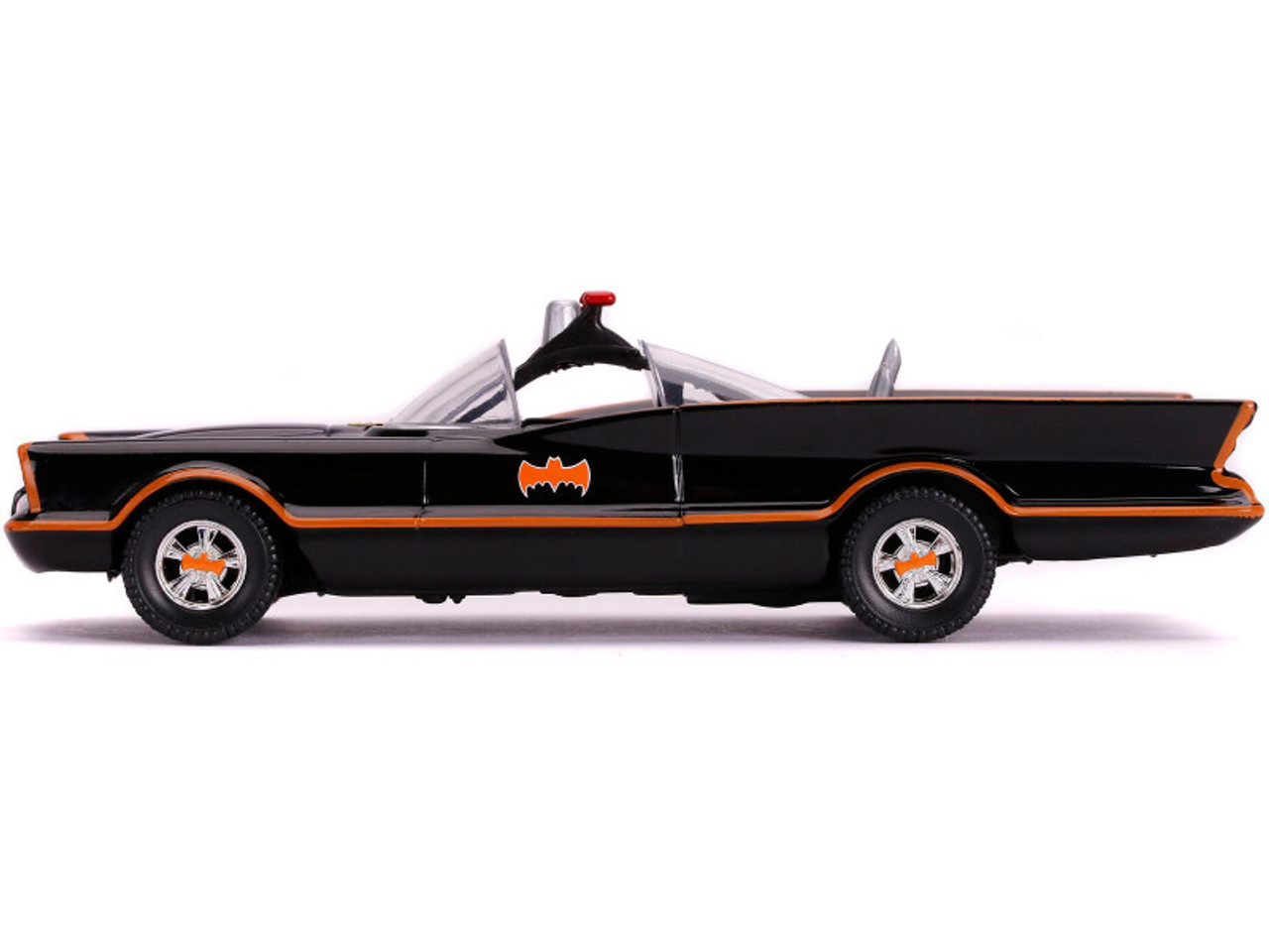 1966 Batmobile with Diecast Batman Figurine "Batman" (1966-1968) Classic TV Series "DC Comics" "Hollywood Rides" Series 1/32 Diecast Model Car by Jada