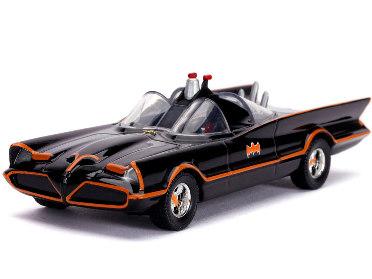 1966 Batmobile with Diecast Batman Figurine "Batman" (1966-1968) Classic TV Series "DC Comics" "Hollywood Rides" Series 1/32 Diecast Model Car by Jada