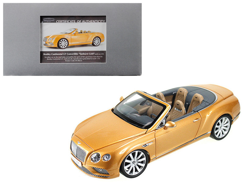 期間限定!PARAGON 1/18 ベントレー コンチネンタル GT 1/18 Paragon 2016 Bentley Continental GT Convertible (Sunburst