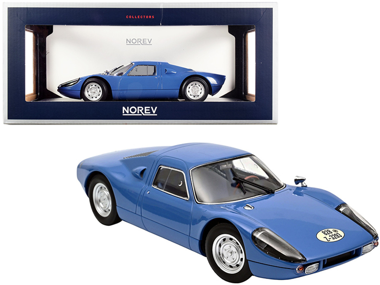 1964 Porsche Carrera 904 GTS Blue 1/18 Diecast Model Car by Norev