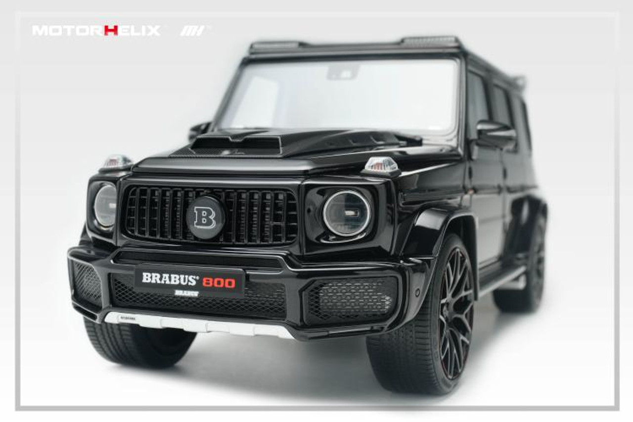 1 18 Motorhelix Mercedes Benz G Class G Klasse G63 Amg Brabus 800 Black Resin Car Model Limited June 21 Livecarmodel Com