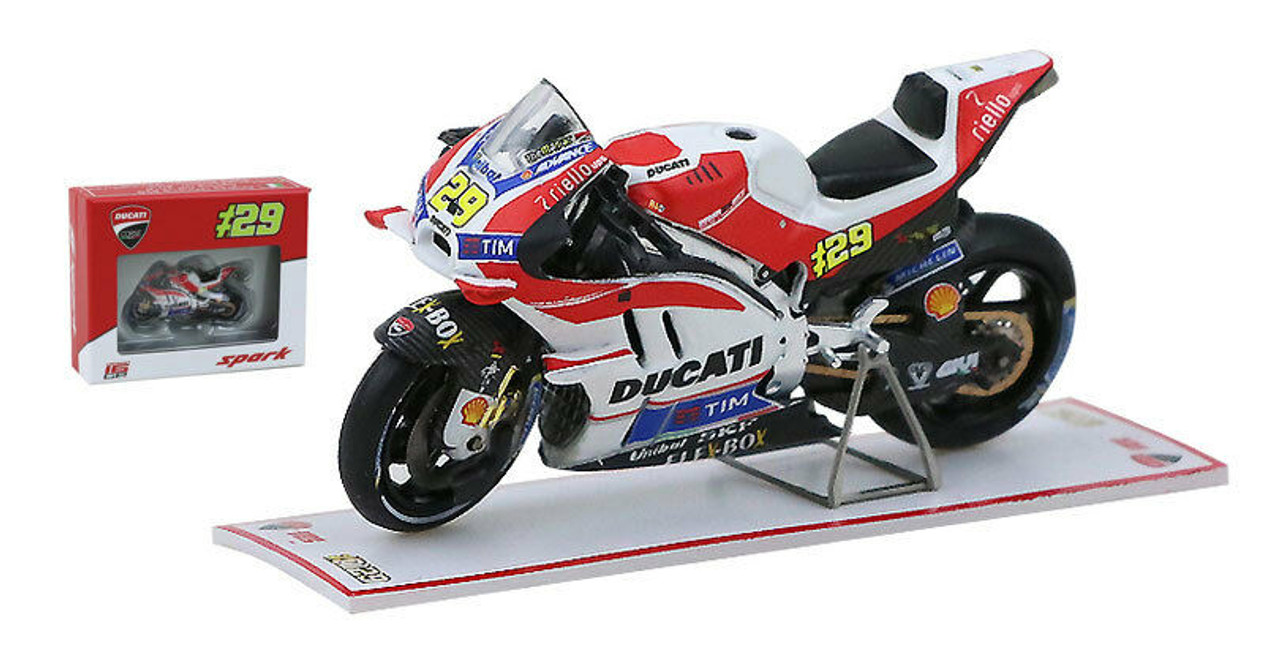 1/43 Ducati GP 16 #29 - Team Ducati Winner Austria GP - Red Bull Ring - Spielberg Andrea Iannone model car by Spark