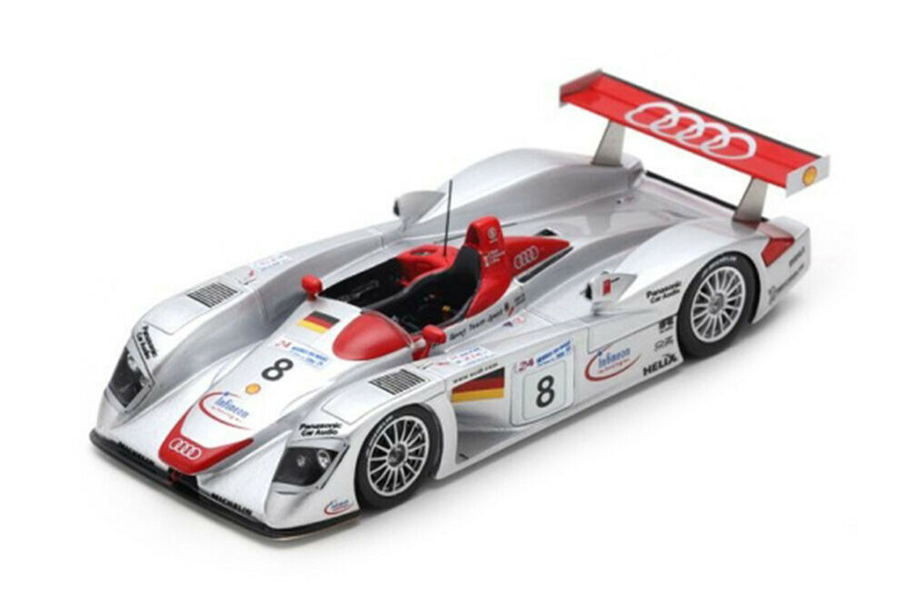 1/43 Audi R8 No.8 Le Mans 2000 Audi Sport Team Joest T. Kristensen - E.  Pirro - F. Biela model car by Spark