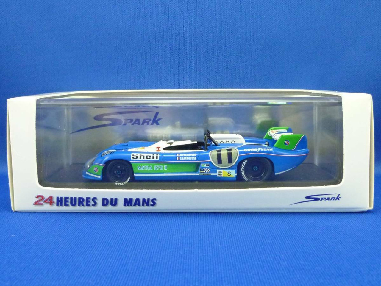 1/43 Matra Simca MS 670 B No.11 Winner 24H Le Mans 1973 H. Pescarolo - G. Larrousse model car by Spark