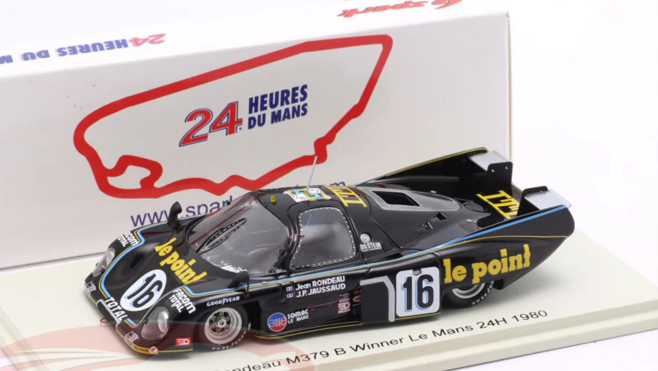 1/43 Rondeau M379 B No.16 Winner 24H Le Mans 1980 J. Rondeau - J-P Jaussaud model car by Spark