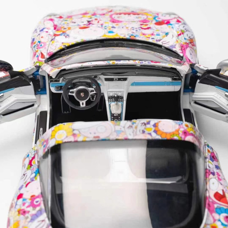 みきらん 1/18 Schuco Porsche 911 Targa Kaikai Kiki Takashi Murakami Cartoon