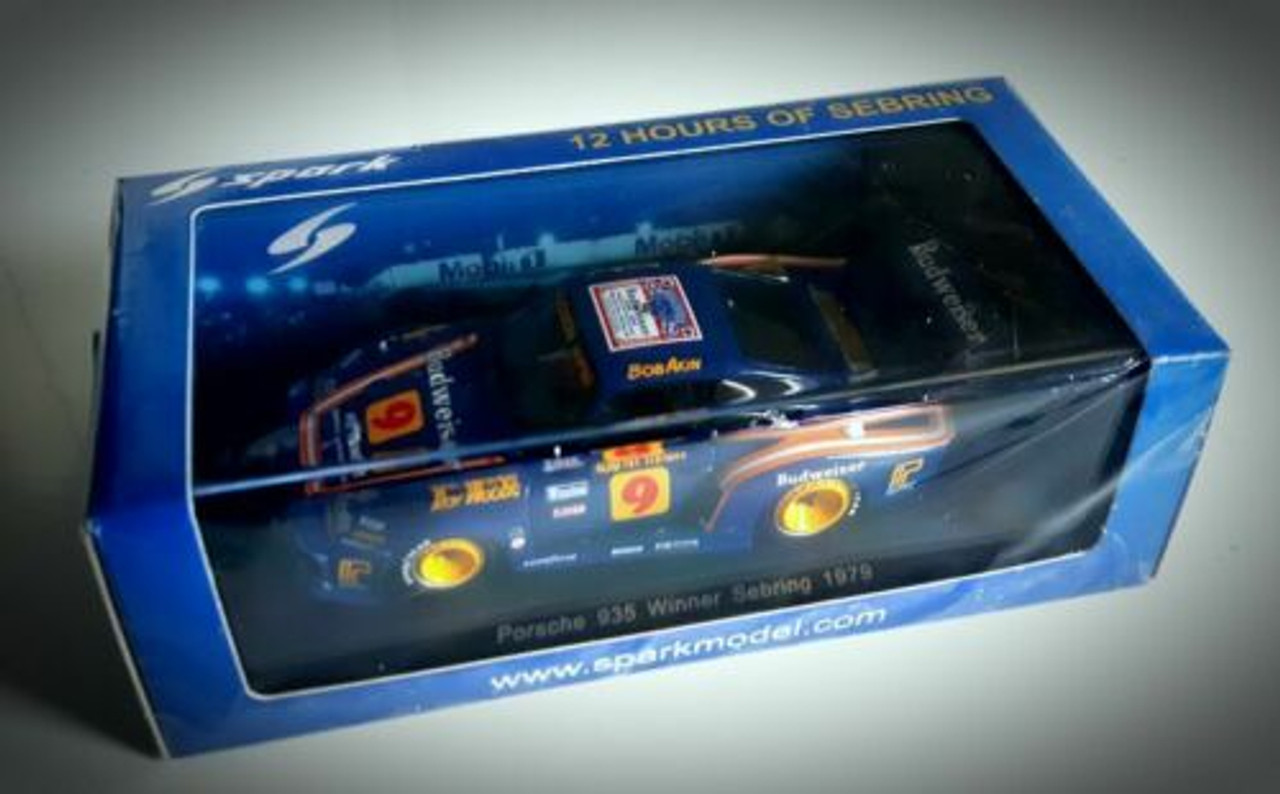 1/43 Porsche 935 n.9 Winner 12H Sebring 1979 B. Akin - R. McFarlin - R. Woods model car by Spark