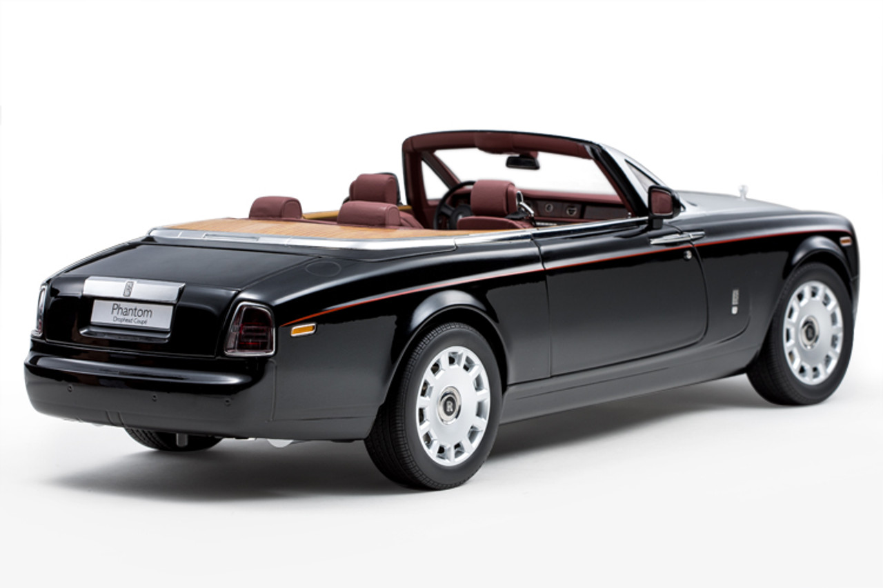 1/12 Kyosho Rolls-Royce Phantom Drophead Coupe (Black) w/ Lights Diecast  Car Model