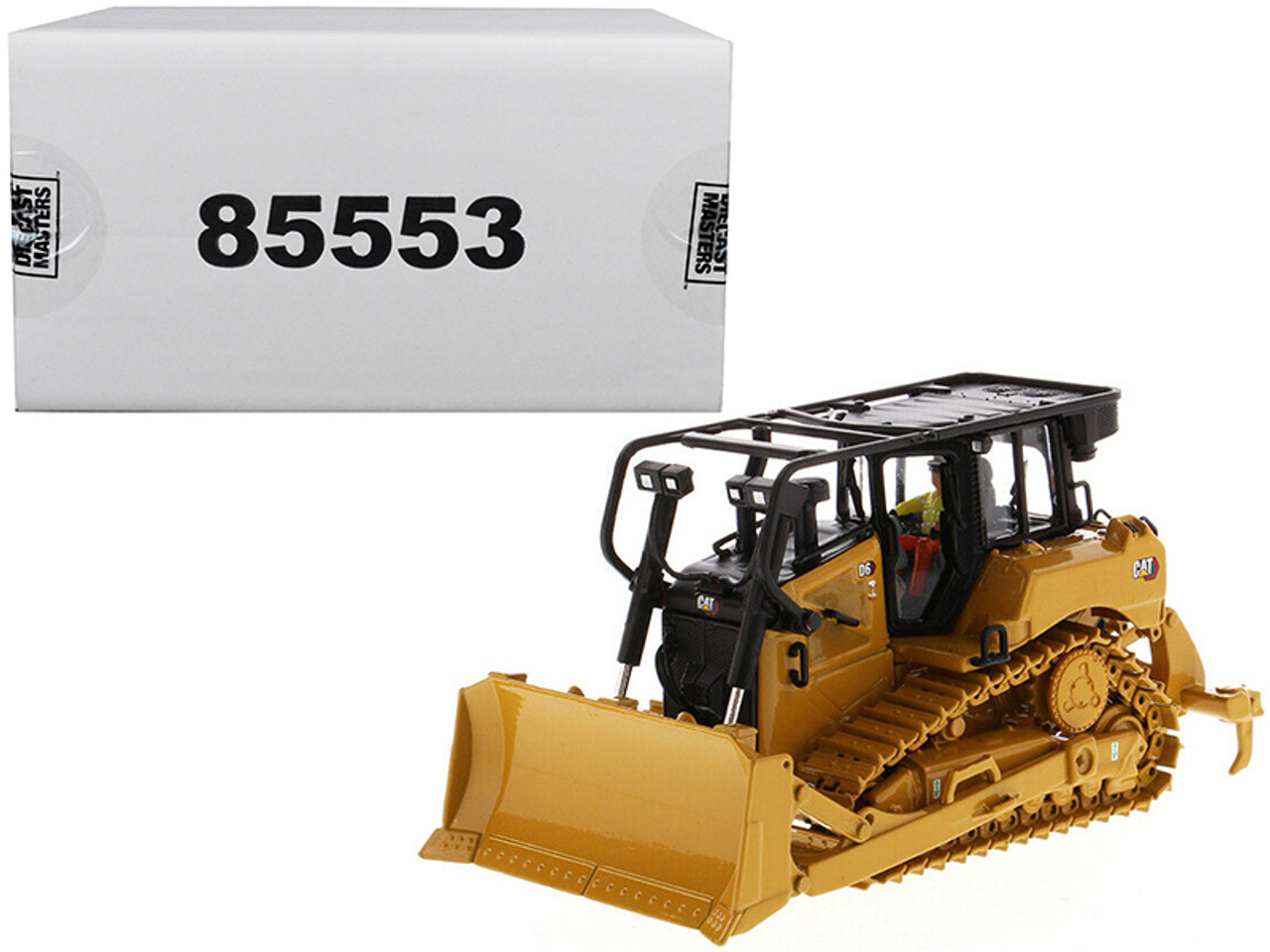 CAT Caterpillar D6 Track Type Tractor Dozer with SU Blade and Operator "High Line" Series 1/50 Diecast Model by Diecast Masters