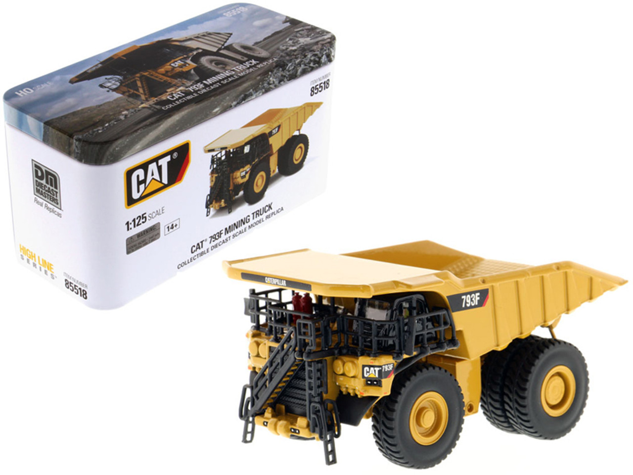 CAT Caterpillar 793F Mining Truck with Operator "High Line" Series 1/125 Diecast Model by Diecast Masters