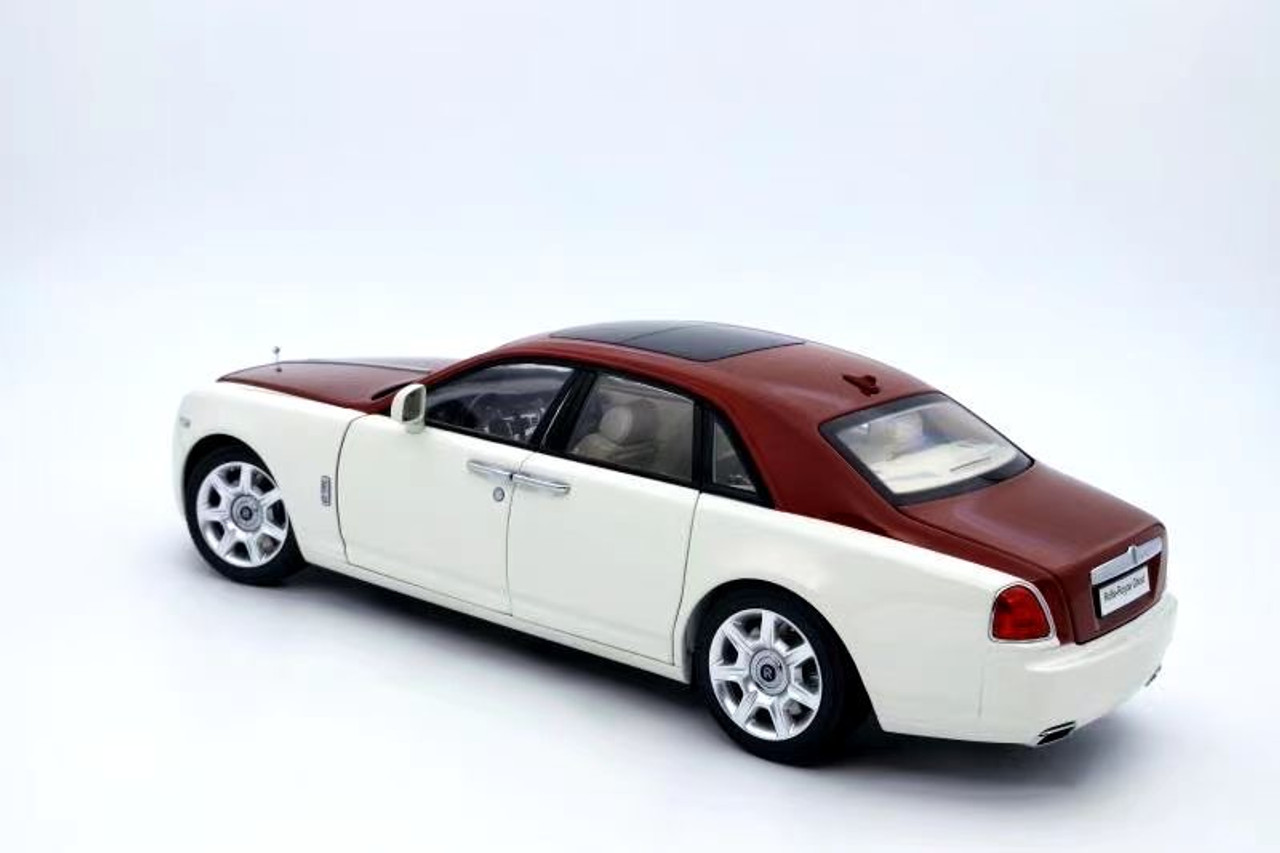 1/18 Kyosho Rolls-Royce Ghost (White & Red) Diecast Car Model 