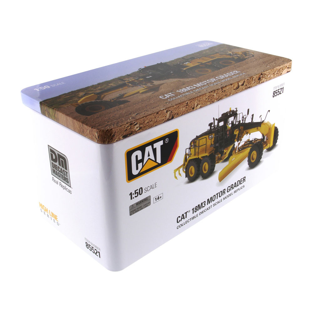 1/50 Diecast Masters CAT Caterpillar 18M3 Motor Grader with Operator "High Line Series" Diecast Model