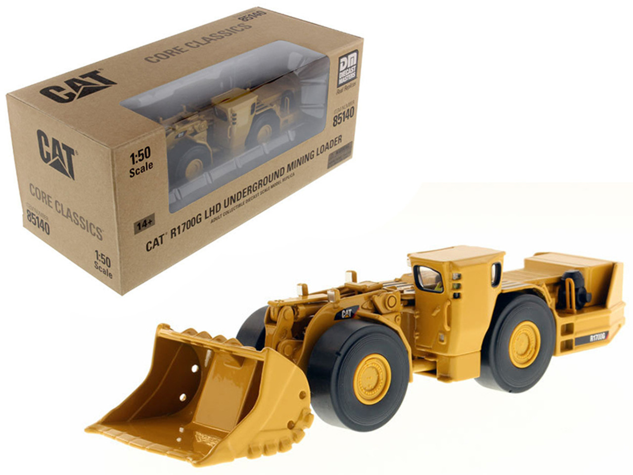 CAT Caterpillar R1700G Underground Mining Loader with Operator "Core Classics" Series 1/50 Diecast Model by Diecast Masters