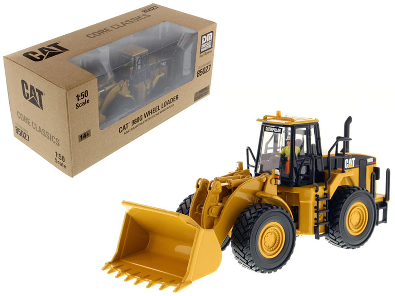 CAT 980G Wheel Loader ダイキャストモデルキット 1:50 Cat 980G Wheel Loader Scale Collectible Die Cast by