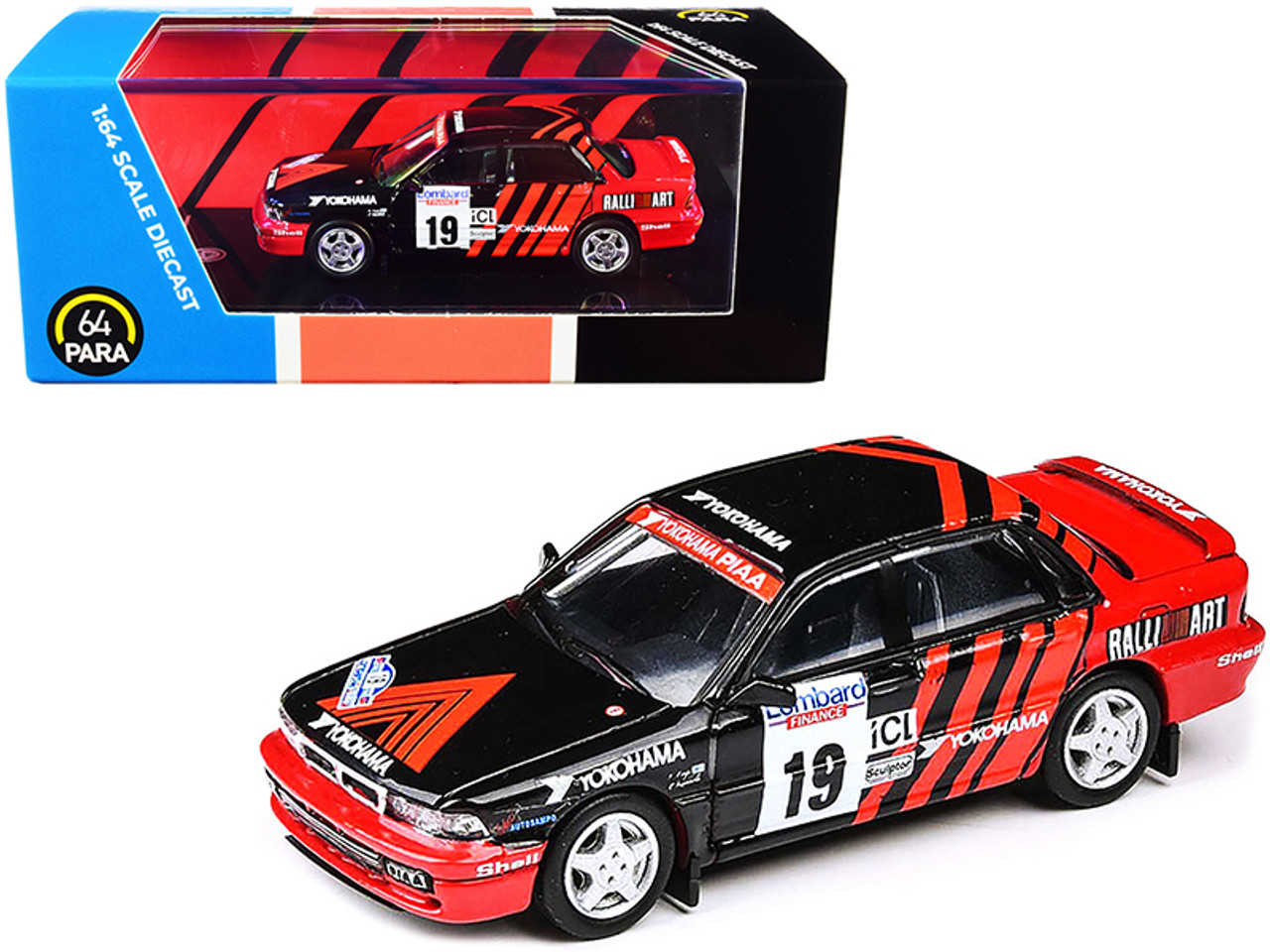 Mitsubishi Galant VR-4 #19 "Yokohama" Lombard R.A.C. Rally (1992) 1/64 Diecast Model Car by Paragon