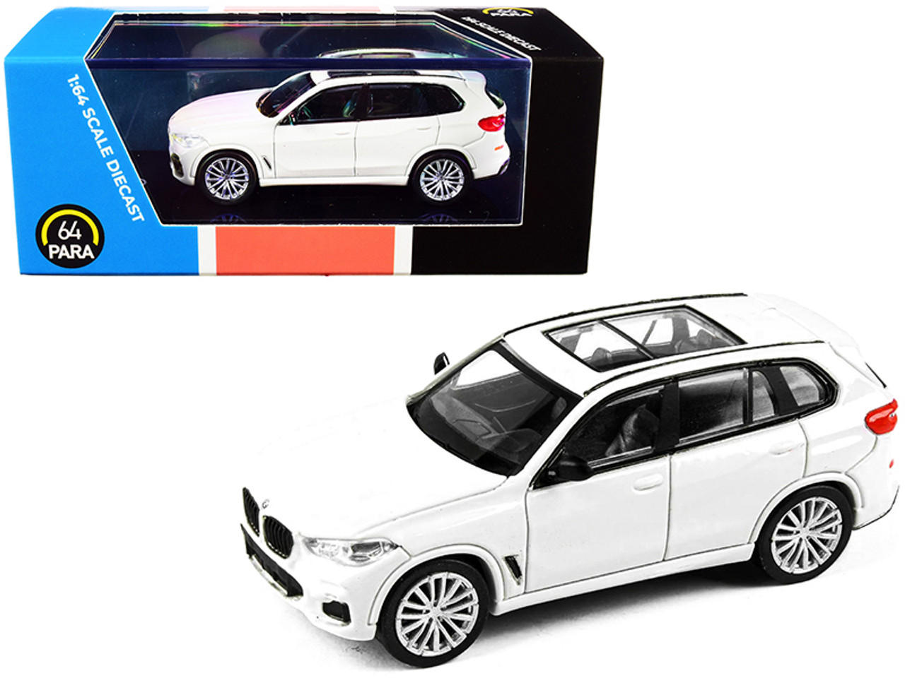 BMW X5 (G05) with Sunroof Mineral White 1/64 Diecast Model Car by Paragon