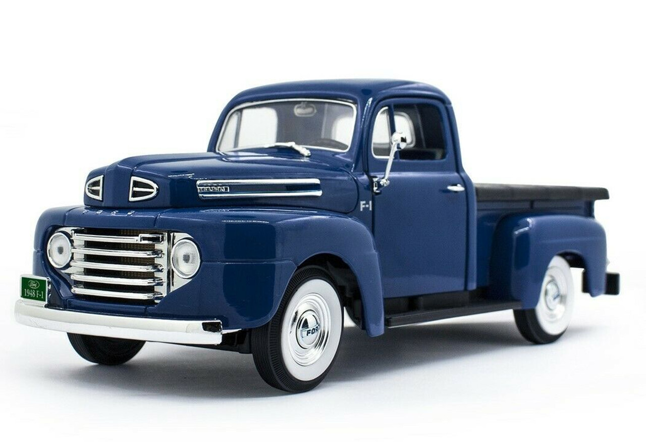 1948 Ford F-1 Pickup Truck with Flatbed (Blue) 1/18 Diecast Model Car by  Road Signature