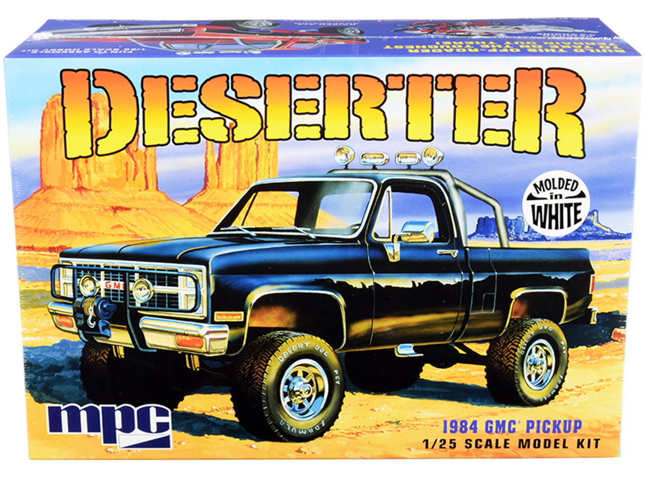 Skill 2 Model Kit 1984 GMC Pickup Truck (Molded in White