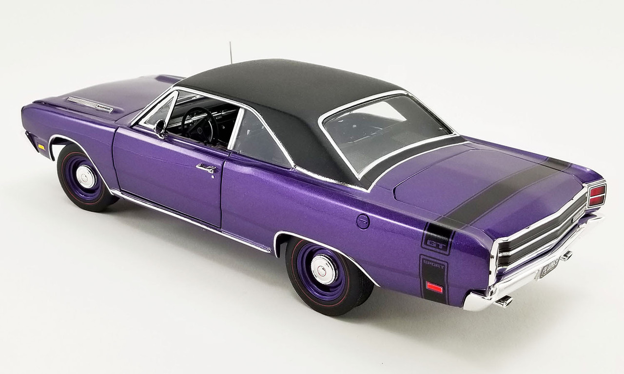1/18 ACME 1969 Dodge Dart GTS 440 Vinyl Top (Purple) Diecast Car Model Limited