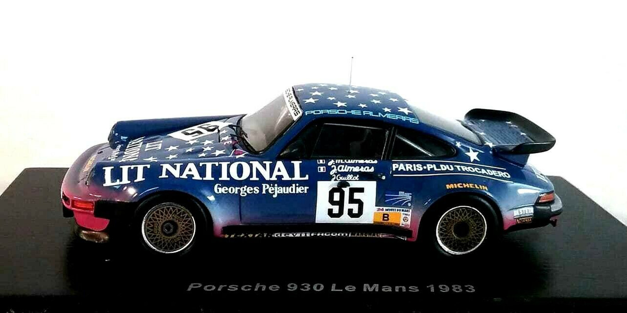 1/43 Porsche 930, No.95, Le Mans 1983 J. Almeras - J-M Almeras - J. Guillot model car by Spark