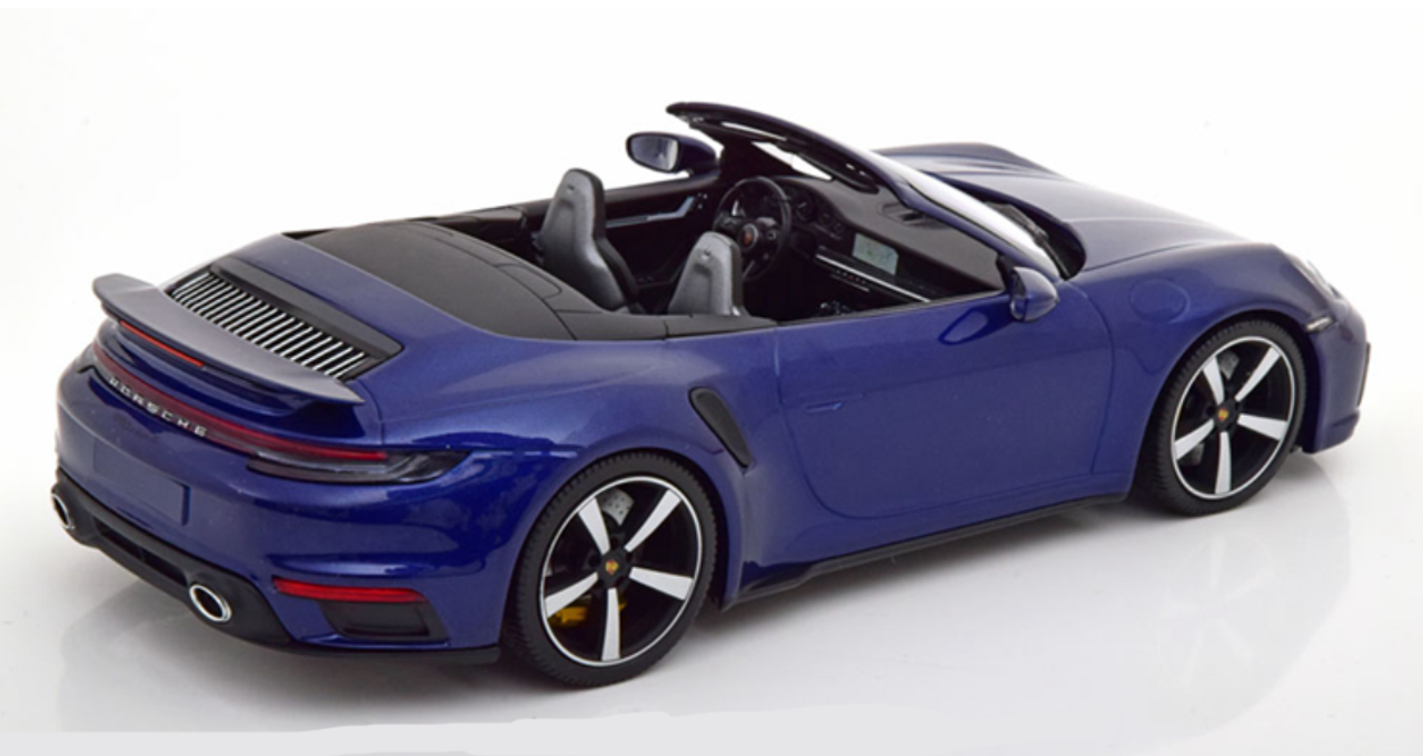 1/18 2020 2021 Porsche 911 Turbo 992 Cabriolet (Blue) Diecast Car Model