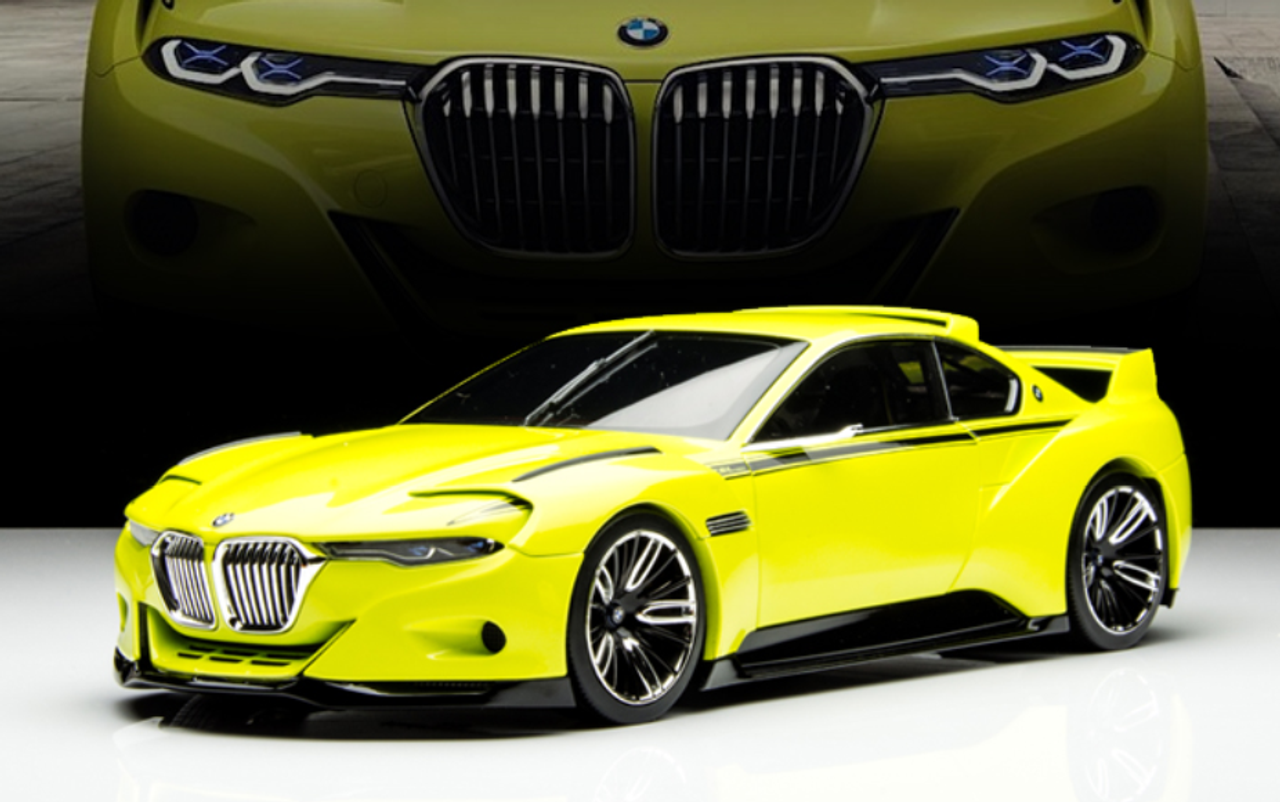 1/18 BMW 3.0 CSL Hommage Concept (Yellow) Diecast Car Model