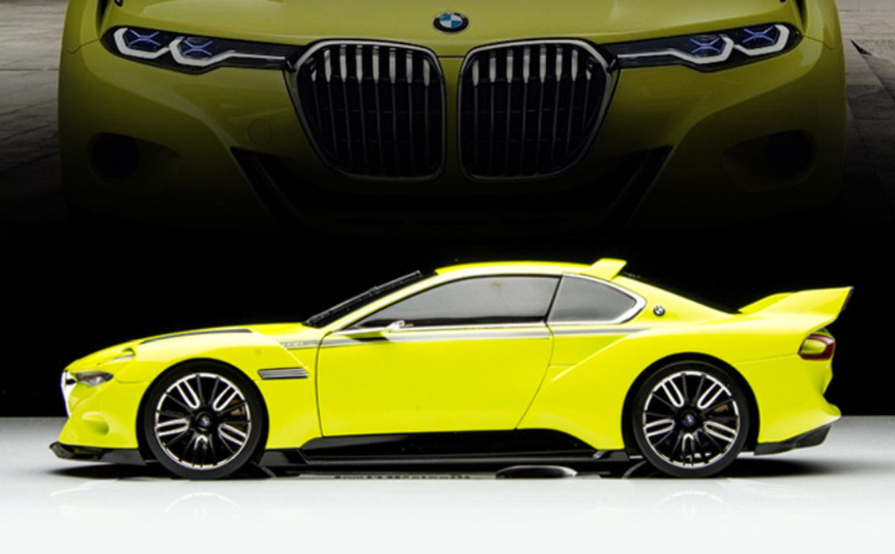 1/18 BMW 3.0 CSL Hommage Concept (Yellow) Diecast Car Model