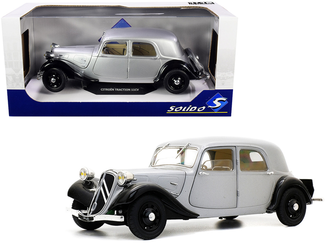 ソリド 1/18 シトロエン トラクション 7 1937 ダークブルー/ブラック Solido CITROEN TRACTION 7 193  :20231028081148-00676:パークスリーツー32 - 通販 - Yahoo!ショッピング - ゲーム、おもちゃ