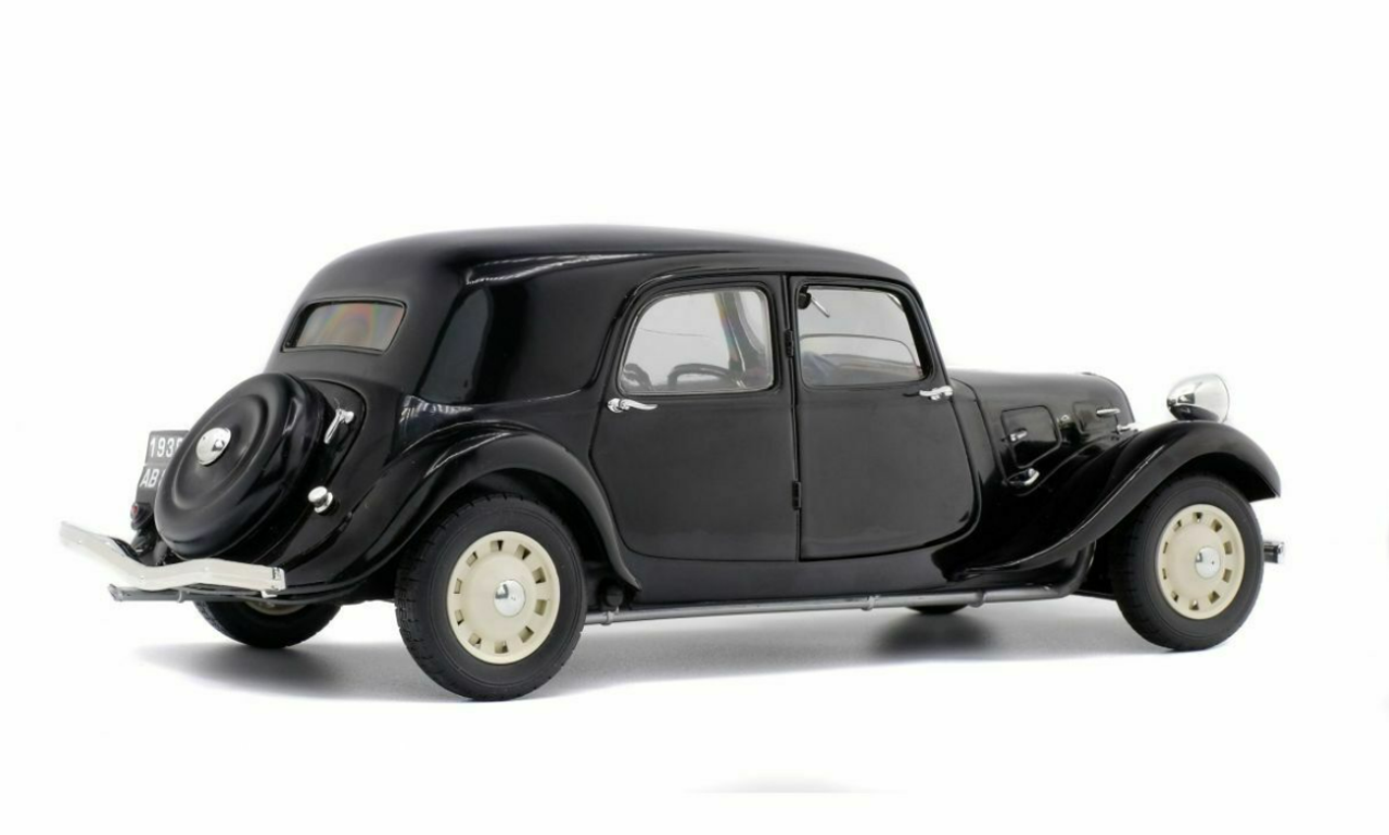 1/18 Solido 1937 Citroen Traction 11CV (Black) Diecast Car Model