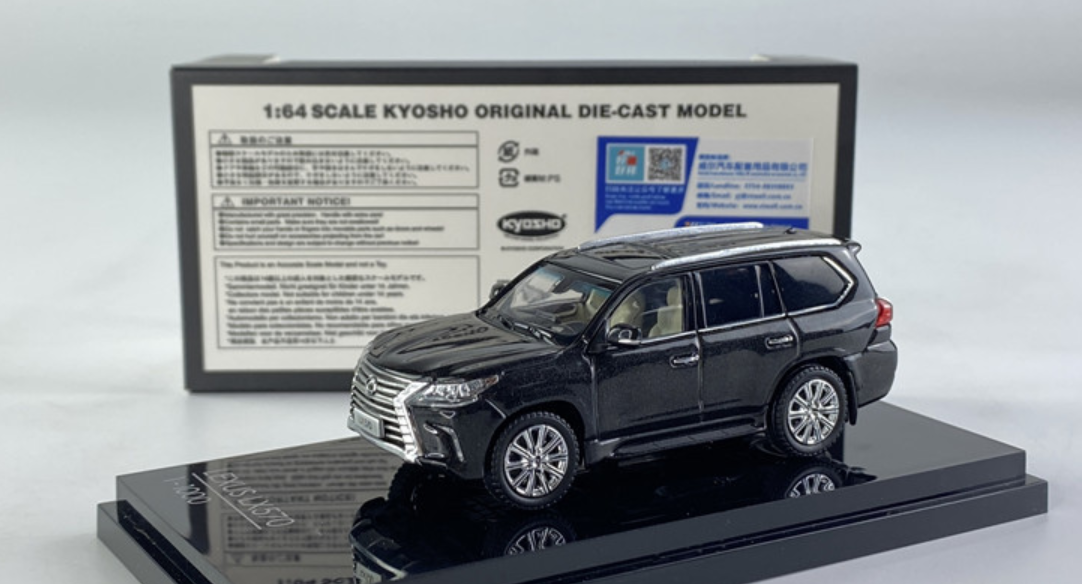 京商 京商 1/18LEXUSレクサスLX570ブラック ミニカー オリジナル 1⁄18