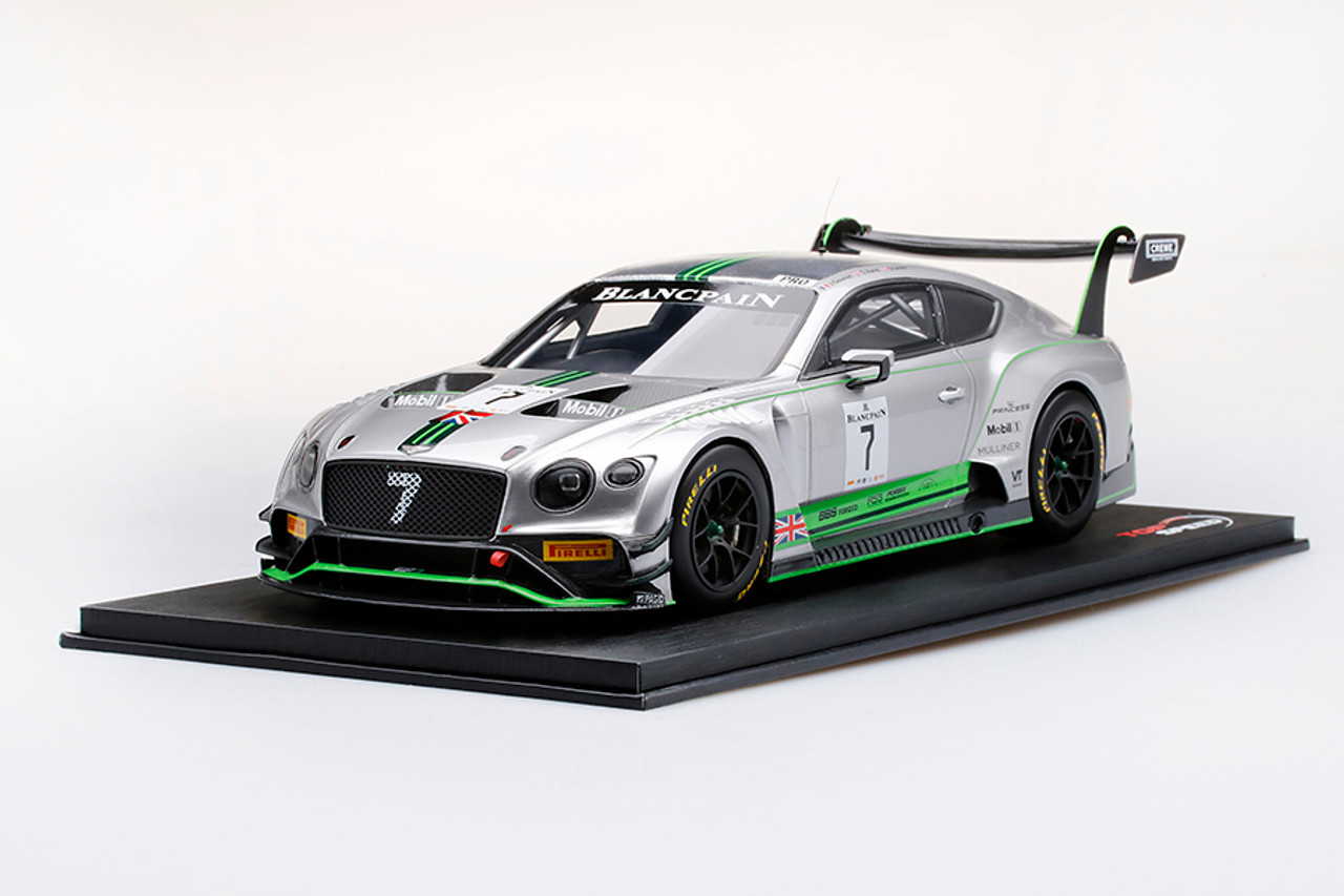 1/18 Bentley Continental GT3 #7 2018 Blancpain GT Series Monza Resin Car Model