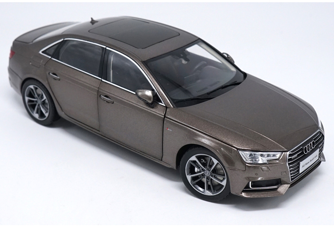 1/18 Dealer Edition Audi A4 A4L (Brown) B9 (Typ 8W; 2016–present) Diecast Car Model