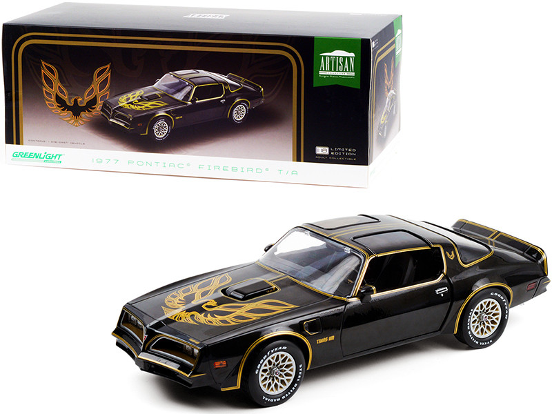 1/18 Greenlight 1977 Pontiac Firebird T/A Trans Am Starlite (Black