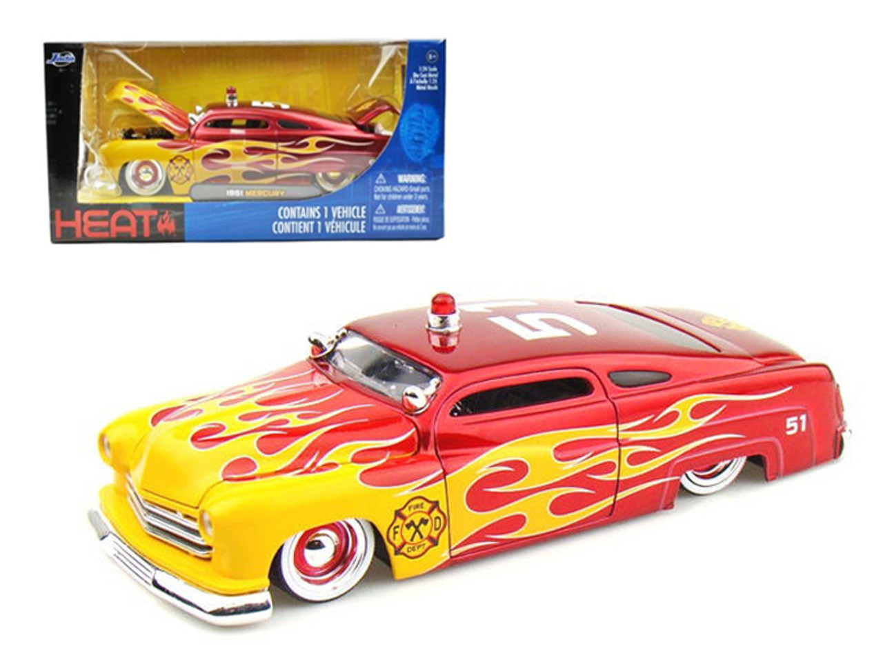 1951 Mercury Fire Chief 1/24 Diecast Model Car by Jada