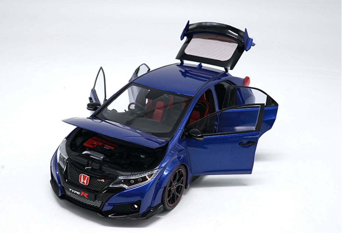 エブロ エブロ ホンダ シビック タイプR 1/18 FK2 ミニカー ホワイト 2
