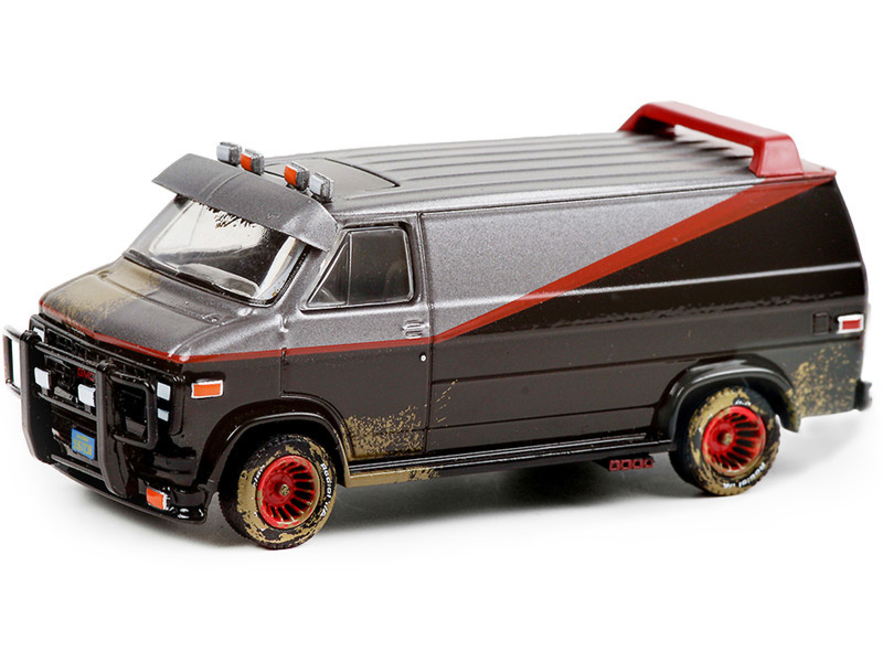 1983 GMC Vandura Van (B.A.'s) Black and Silver with Red Stripe