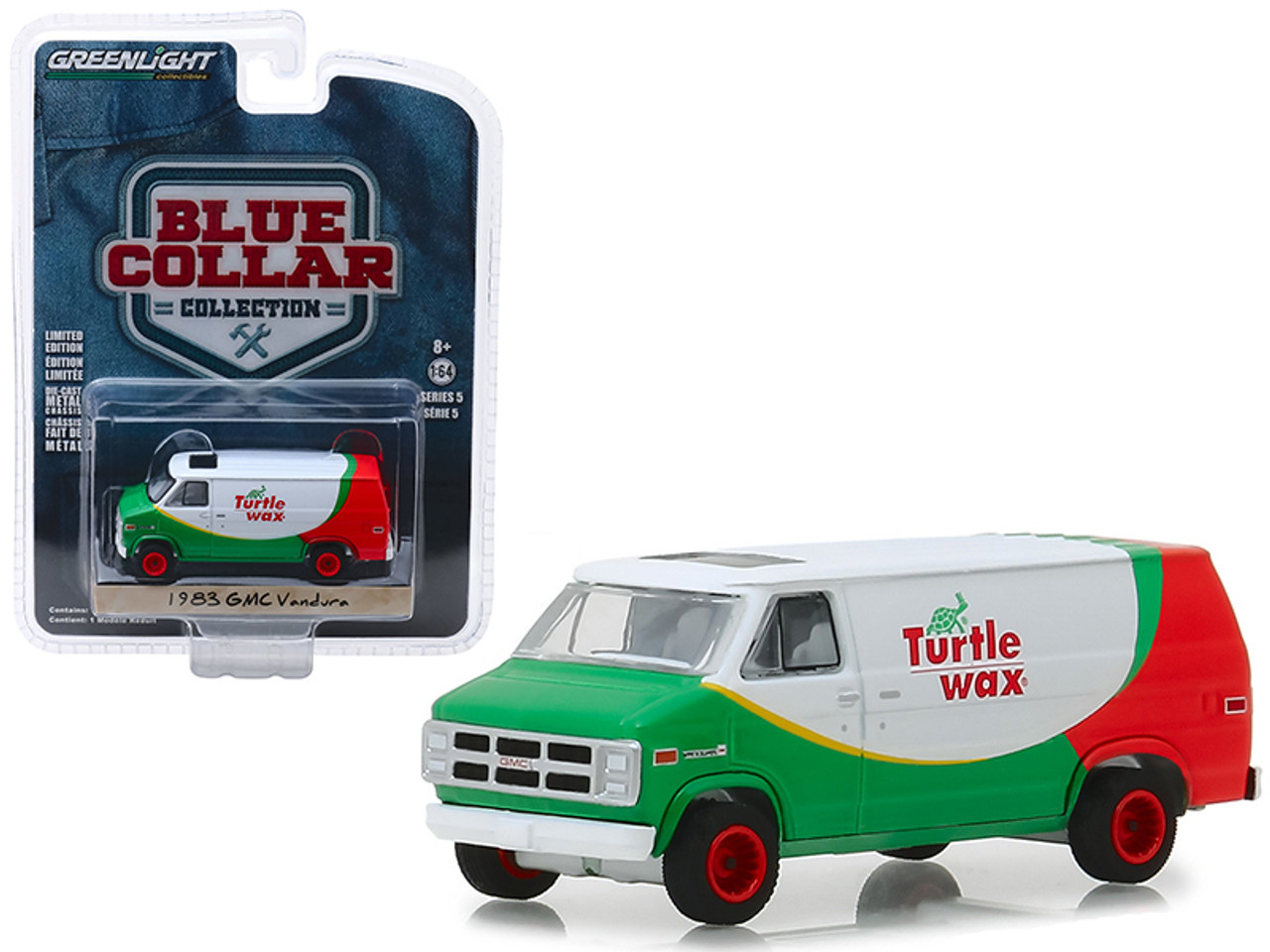 1983 GMC Vandura Van "Turtle Wax" "Blue Collar Collection" Series 5 1/64 Diecast Model Car by Greenlight