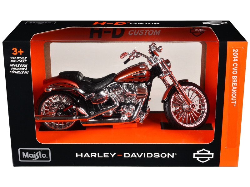 2014 Harley Davidson CVO Breakout Orange 1/12 Diecast Motorcycle