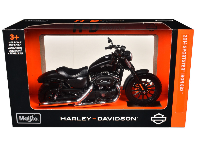 2014 Harley Davidson Sportster Iron 883 Motorcycle Model 1/12 by
