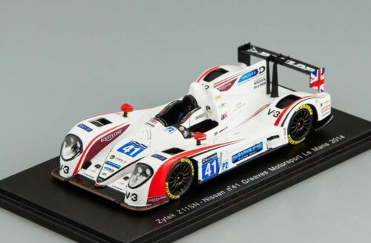 1/43 Zytek Z11SN - Nissan n.41 Le Mans 2014 Greaves Motorsport M. Munemann - A. Latif - J. Winslow model car by Spark