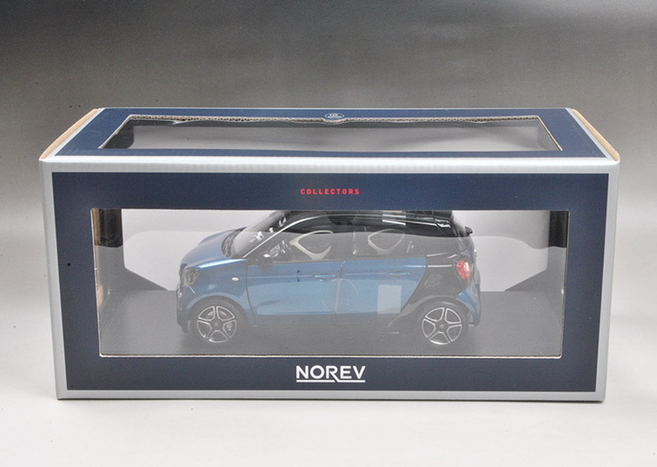 1/18 Norev Mercedes-Benz Smart 4 Door (Blue) Diecast Car