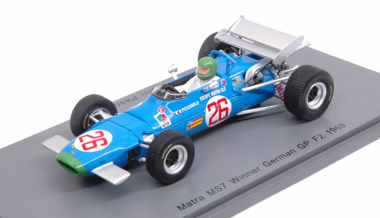 1/43 Matra MS7 No.26 Winner German GP F2 1969 Henri Pescarolo model car by Spark