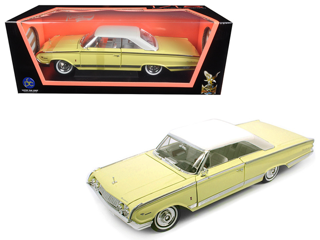 1964 Mercury Marauder マーキュリー・マローダー 1/18 1964 Mercury Marauder Yellow with White Top 1/18 Diecast