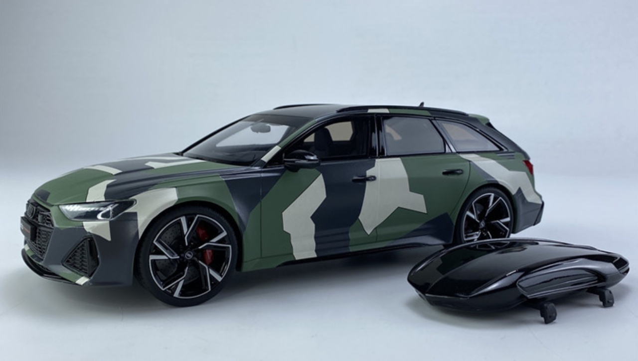 1/18 GT Spirit Audi RS6 C8 Camouflage with Roof Top Resin Car Model Limited