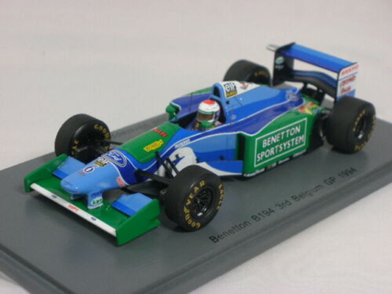 1/43 Benetton B194 n.6 3rd Belgian GP 1994 Jos Verstappen model car by Spark