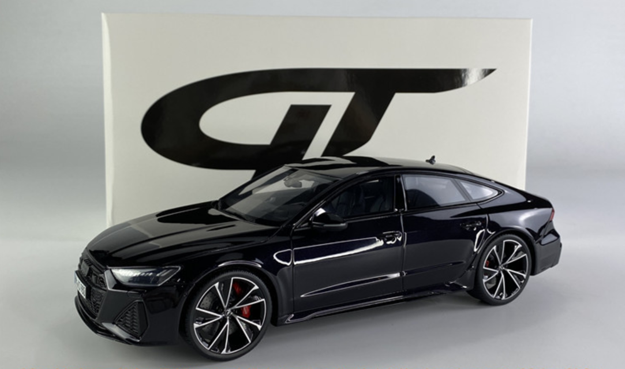 1/18 GT Spirit 2021 Audi RS7 Sportback (Mythos Black with Night Package) Resin Car Model Limited