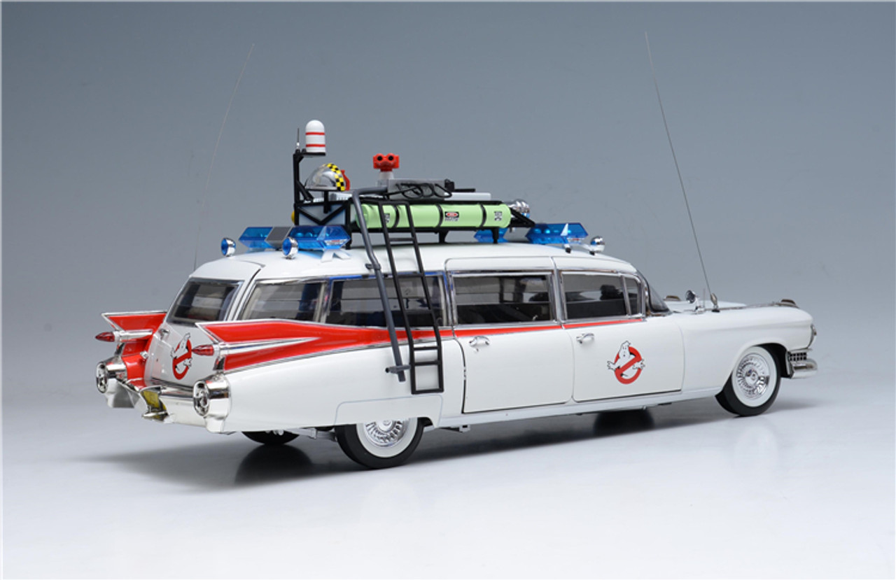 PYOMARO　Hot Wheels 1/18 Ecto-1A Hot Wheels Ghostbusters Ecto-1 and Ecto-1A Die-cast Vehicle