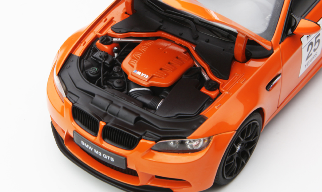 1/18 Kyosho BMW E92 M3 GTS (Fire Orange) 25th Anniversary Edition Diecast  Car Model